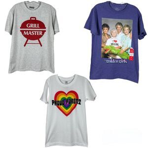 NWT and NWOT Lot of 3 Short Sleeves Graphic T-Shirts . Size Small